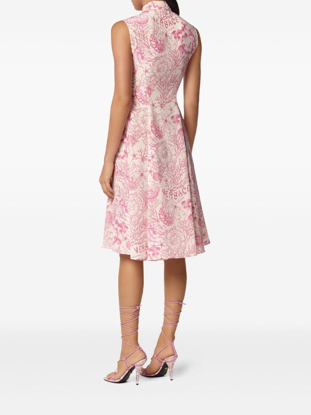 Underwater Barocco midi shirt dress - 3
