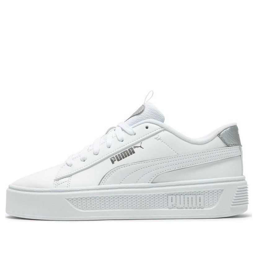 (WMNS) PUMA SmashPlatform V3 Pop Up Metallics 'White' 392504-02 - 1