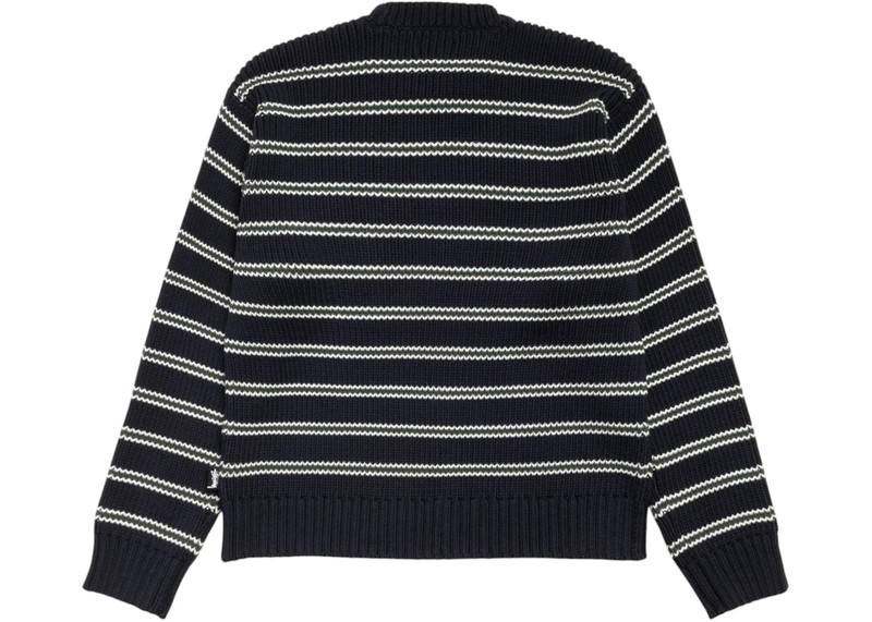 Stüssy Stussy Chunky Cotton Stripe Sweater Ocean outlook