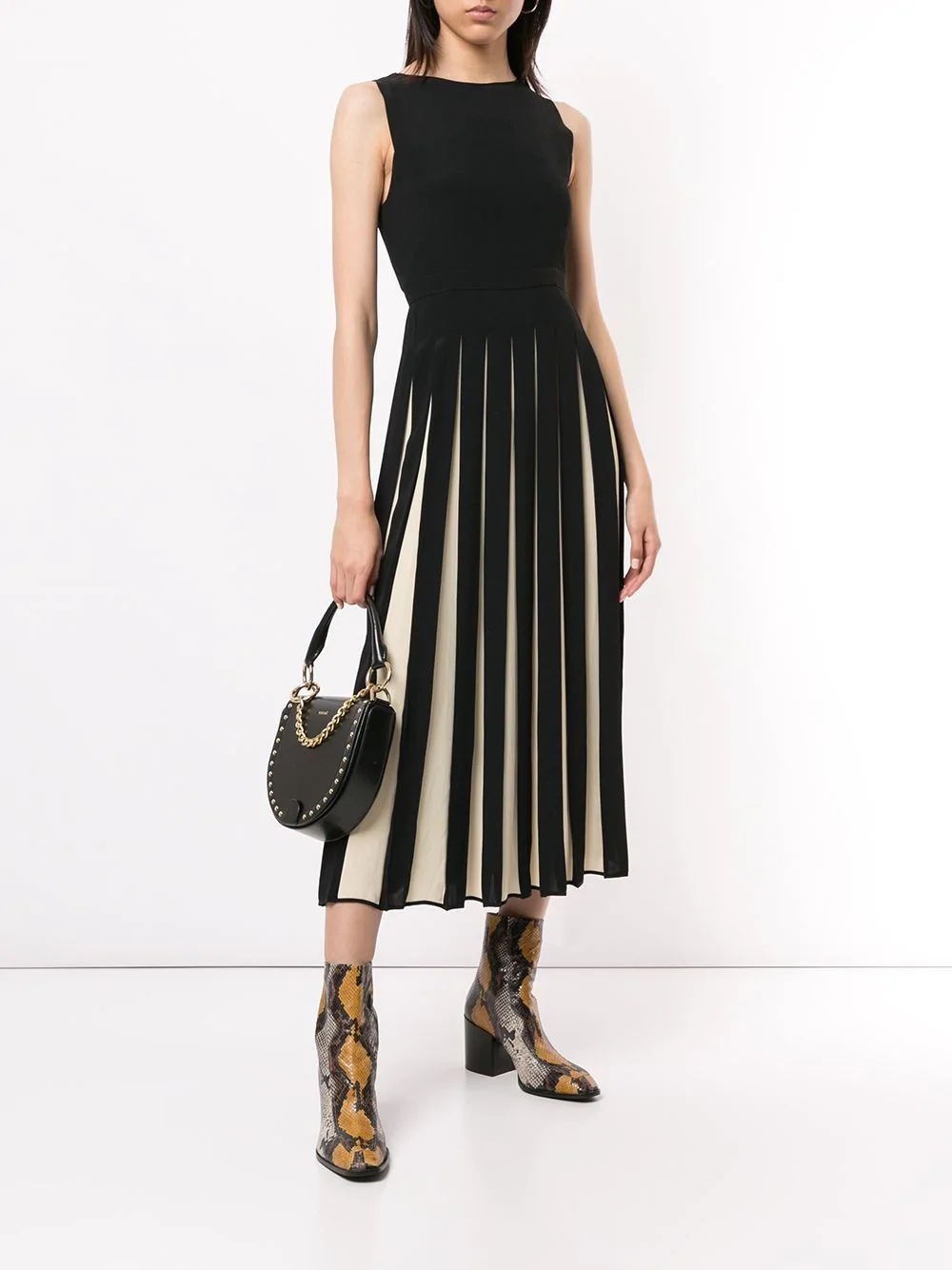 pleated midi dress - 2