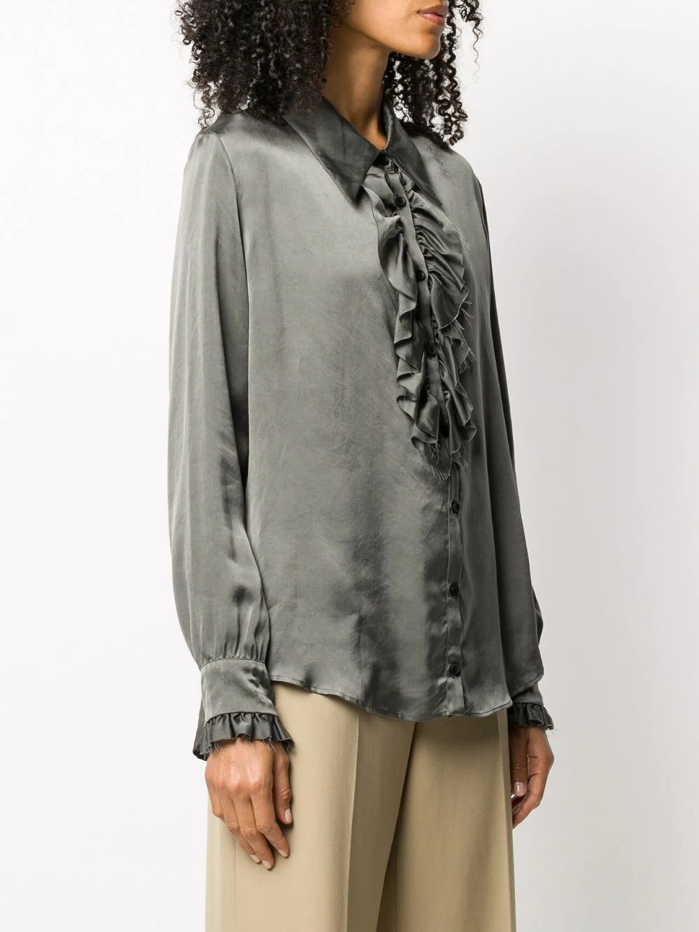 ruffled detail blouse - 3