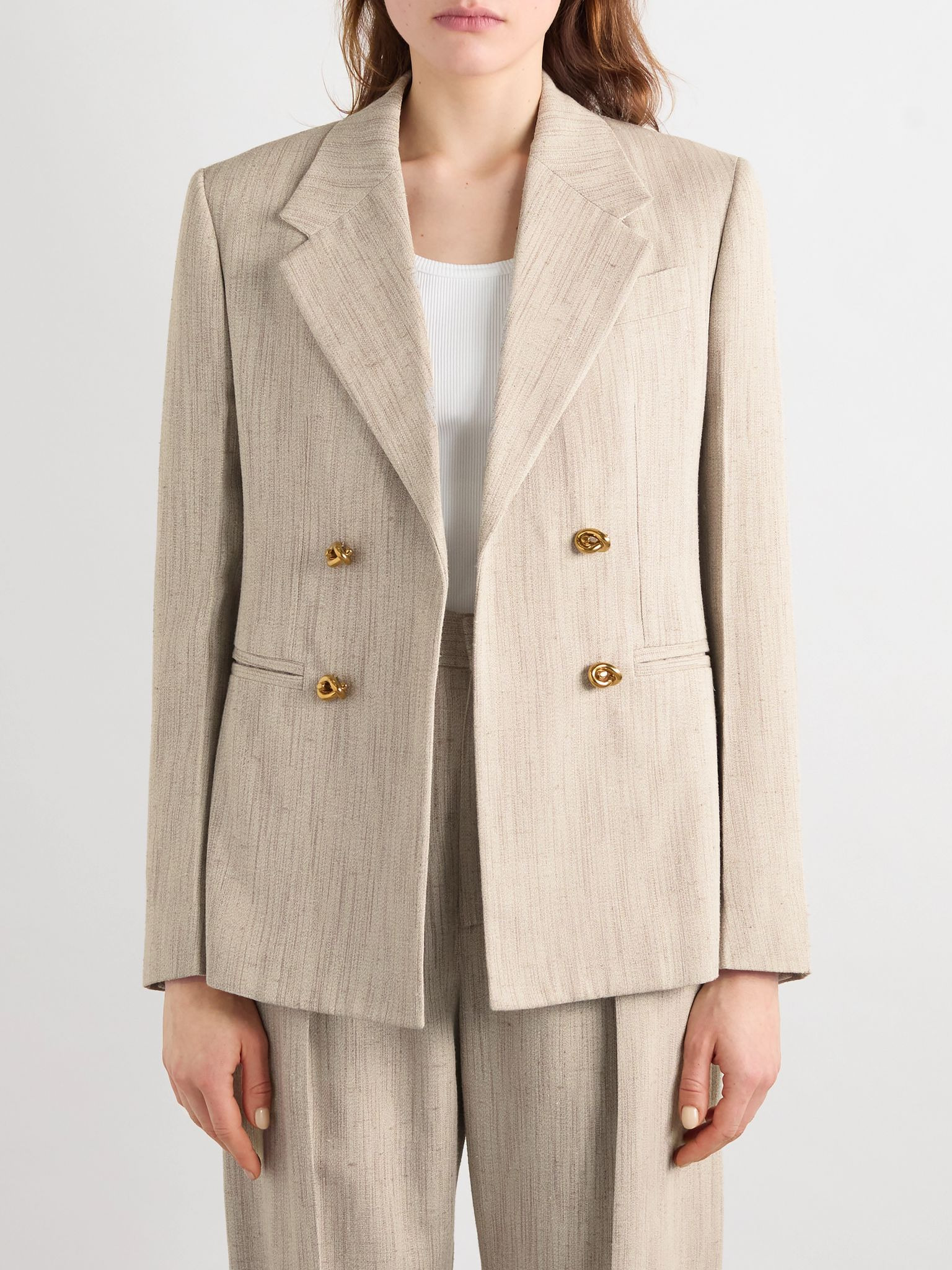 Embellished canvas jacket Gray - 3