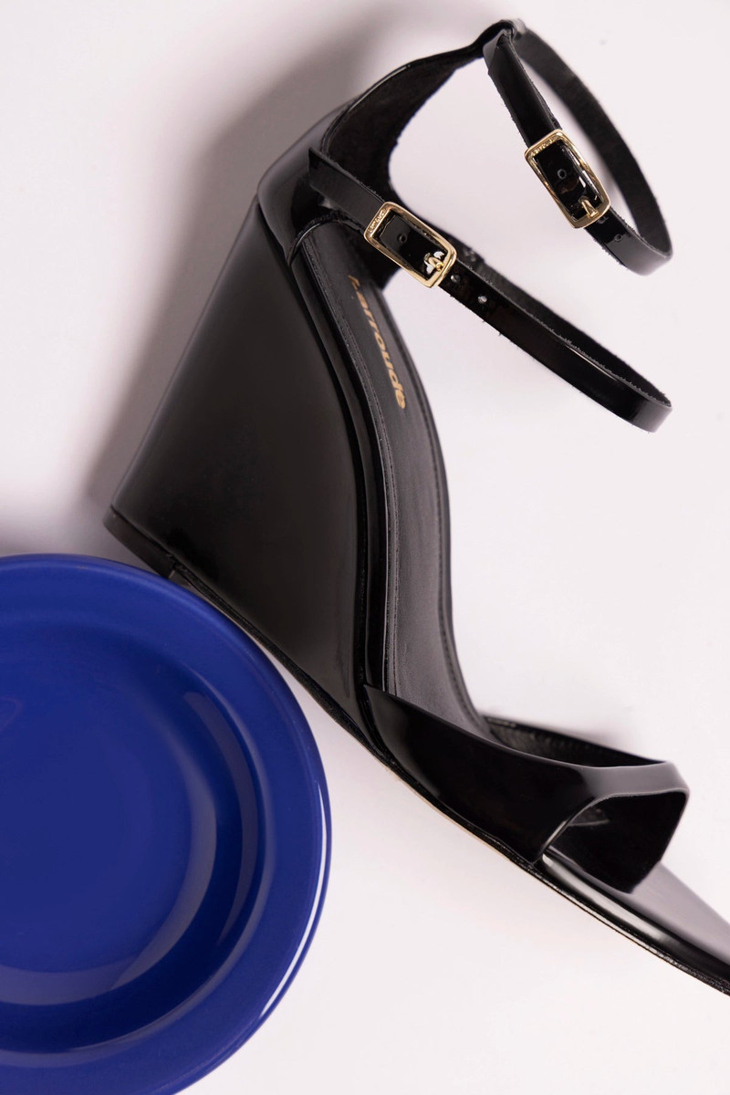 Luma Sandal Black Patent Leather 5