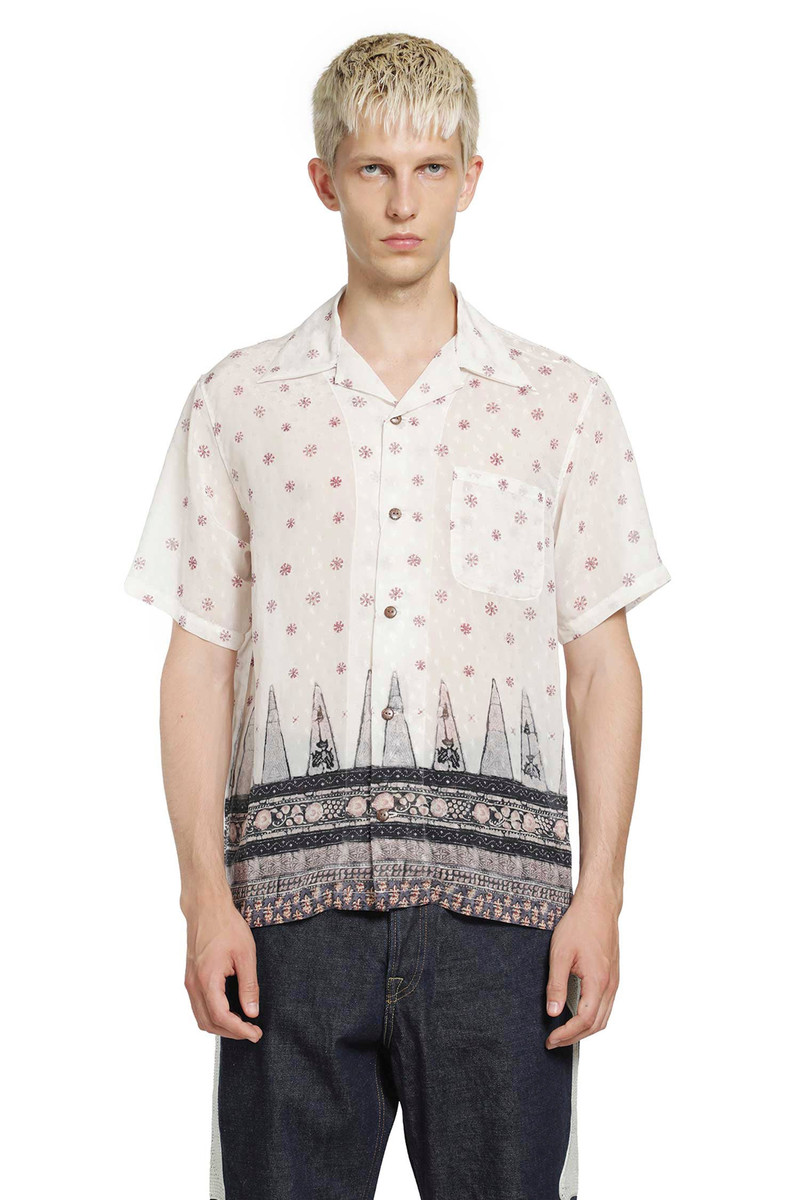 Sheer Sarasa Calico Short Sleeve Shirt 1