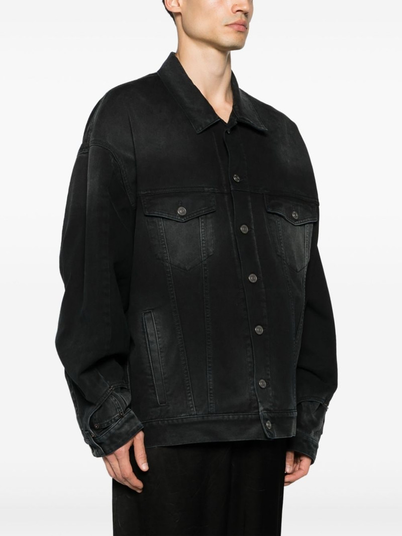 washed-denim button-up jacket 4