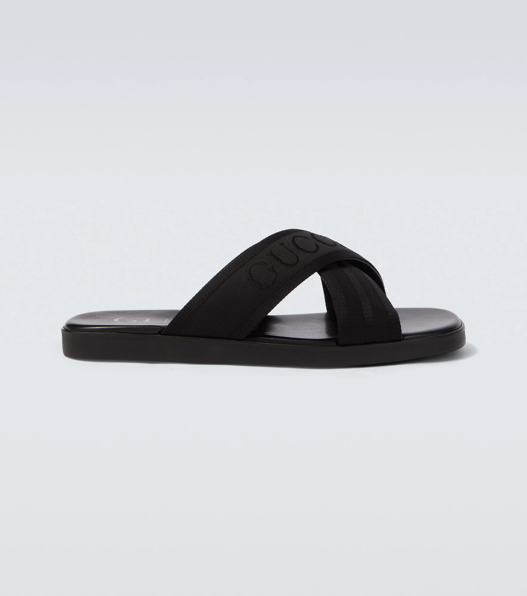 Logo jacquard sandals - 1