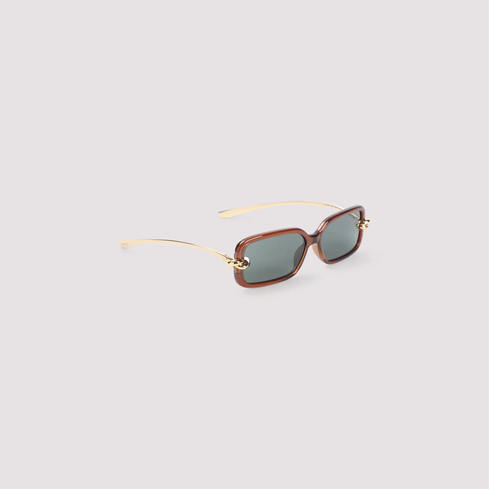 Bottega Veneta Knot Rectangular Sunglasses - 1
