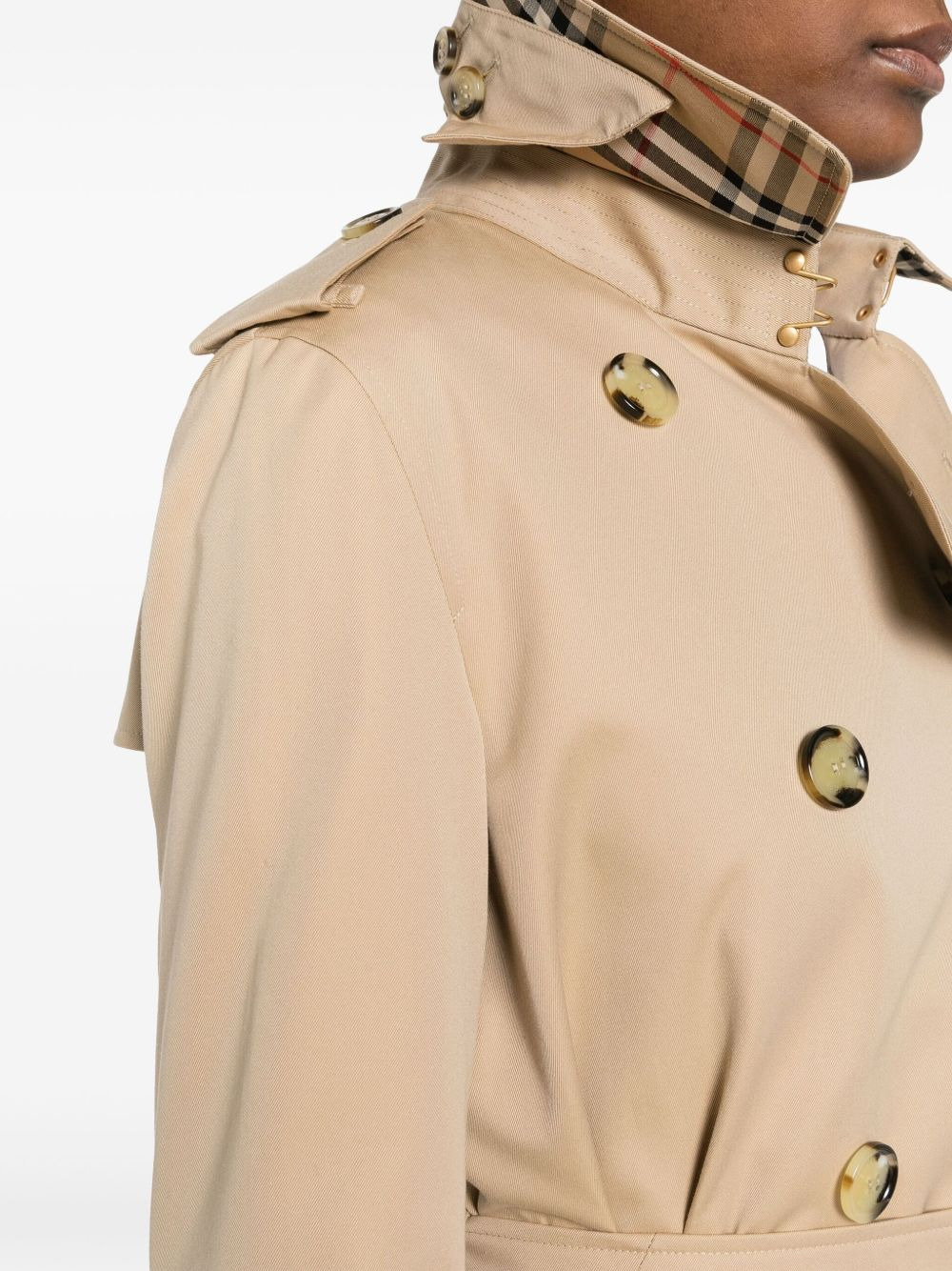 Short Kensington Heritage cotton trench coat - 5