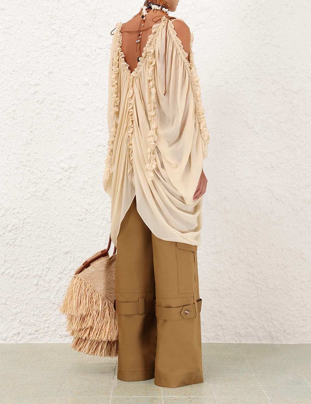 ILLUMINATE DRAPED BLOUSE - 4