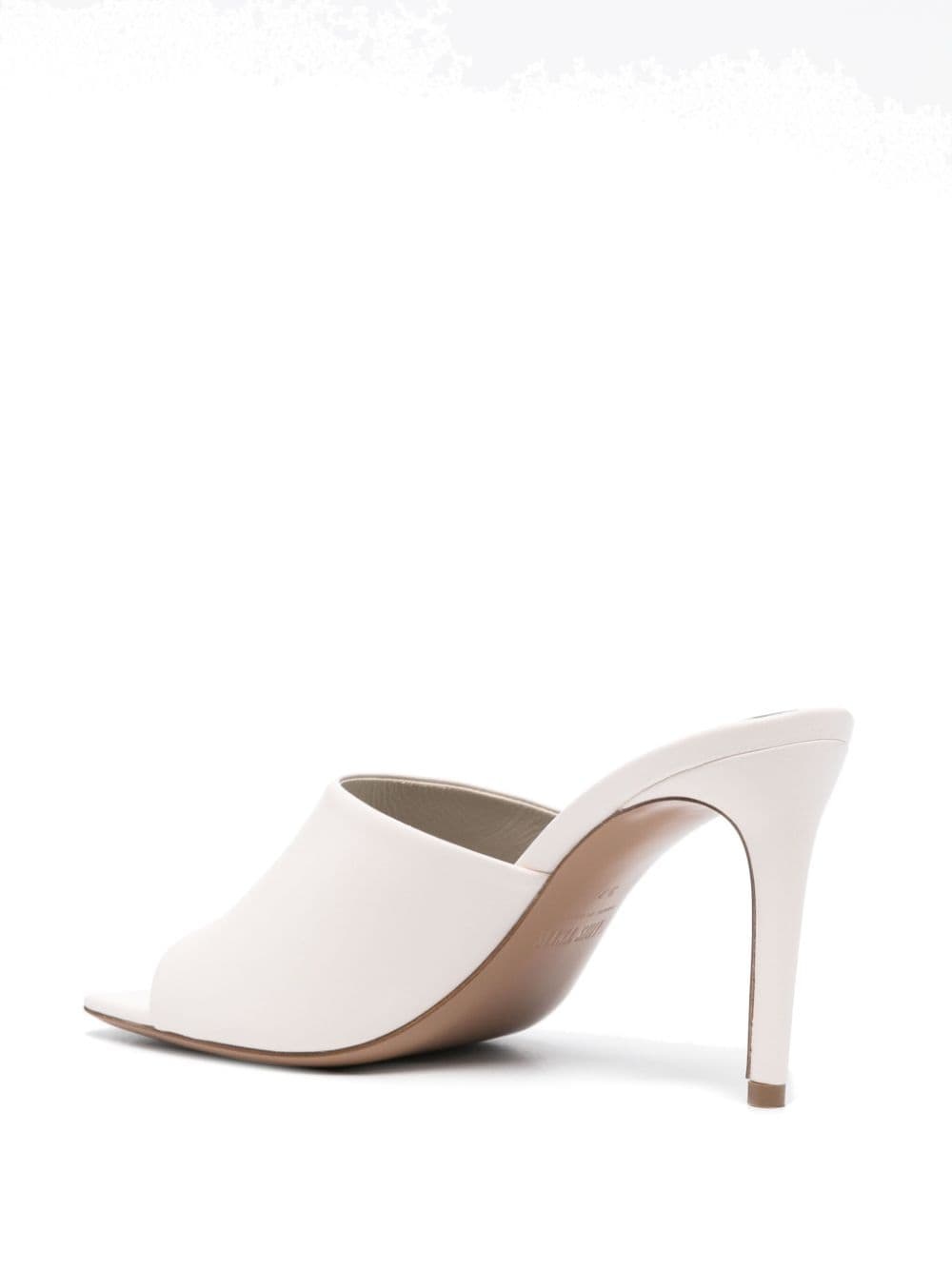 95mm leather mules - 3