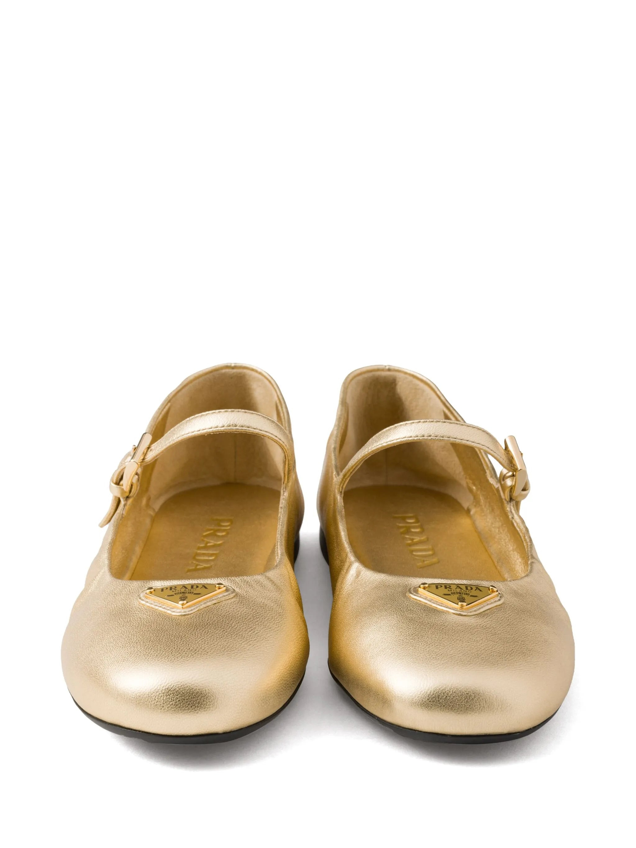 leather ballerina shoes - 4