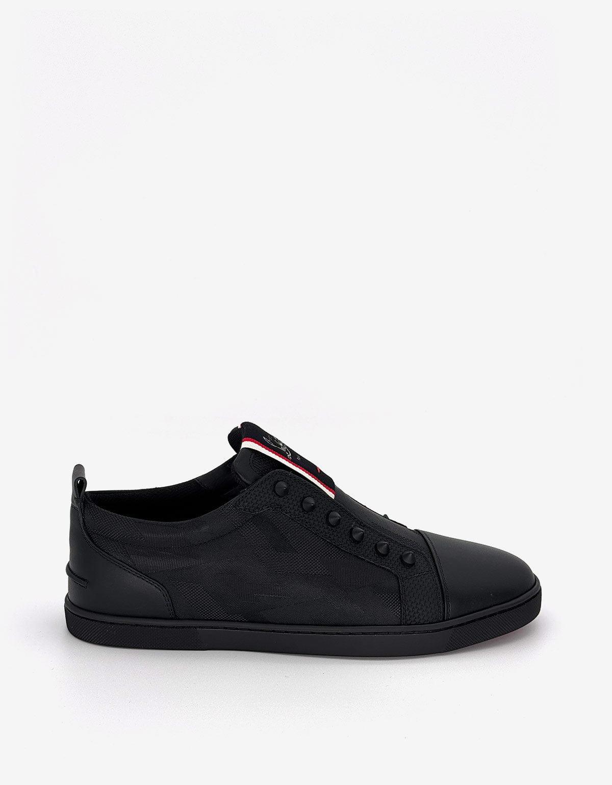 Christian Louboutin F.A.V Fique A Vontade Germoetric Black Trainers - 2