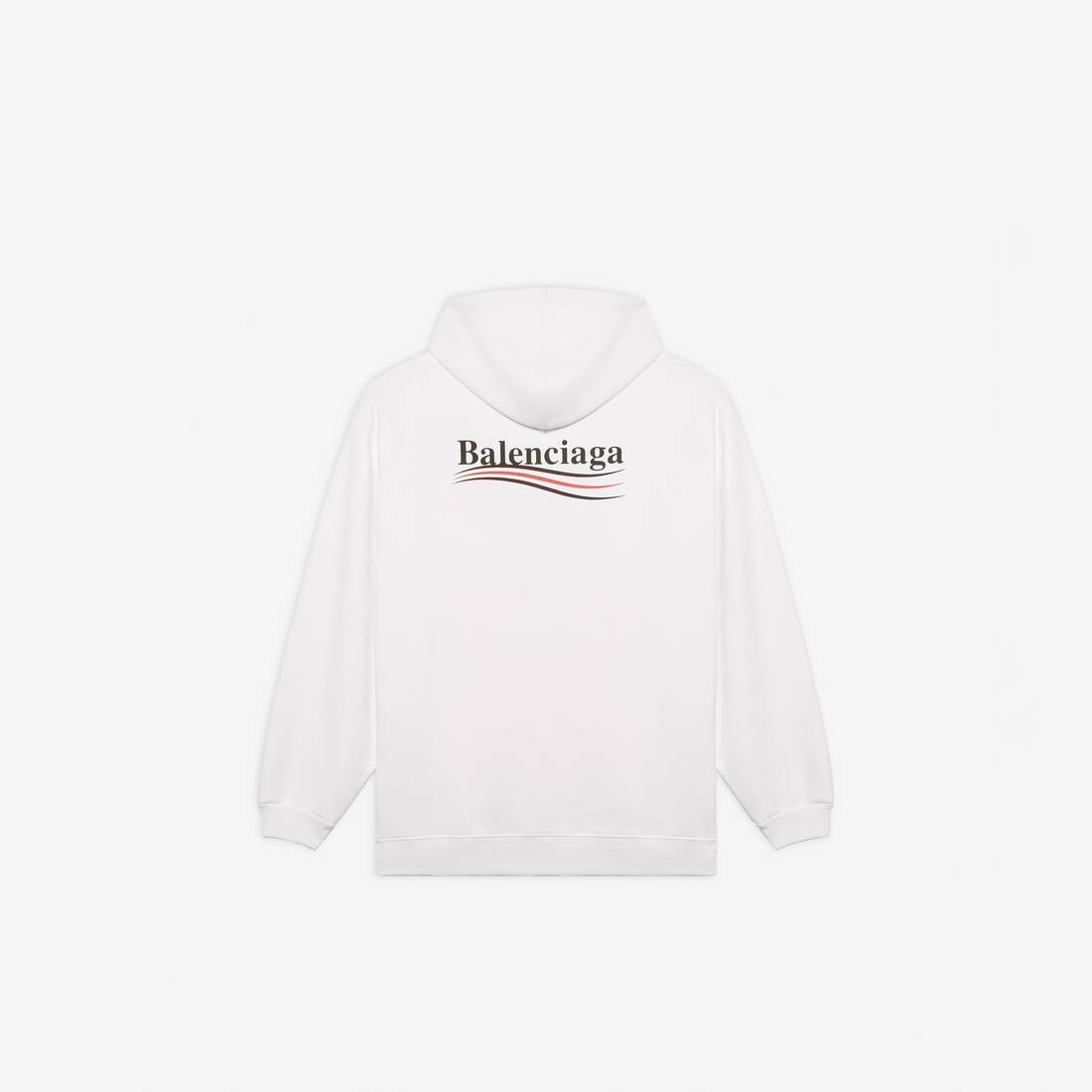 Men's Political Campaign Hoodie Medium Fit in White - 2