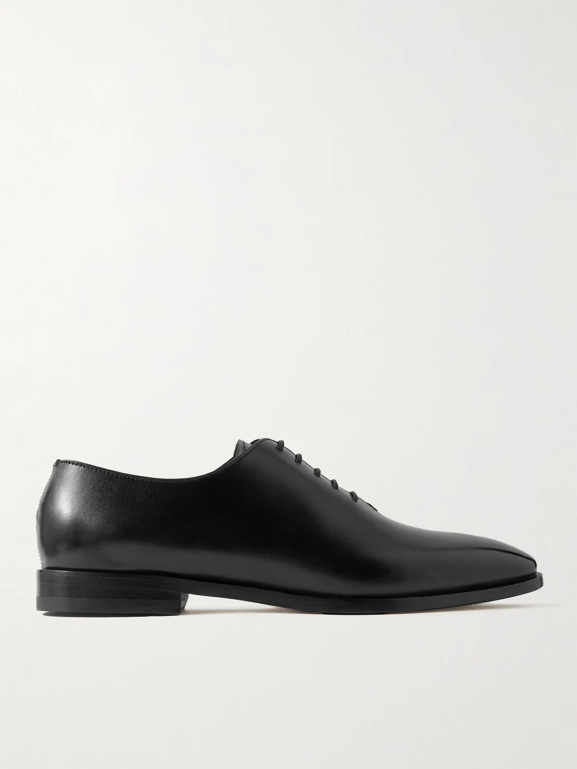 Snowdon Whole-Cut Glossed-Leather Oxford Shoes - 1