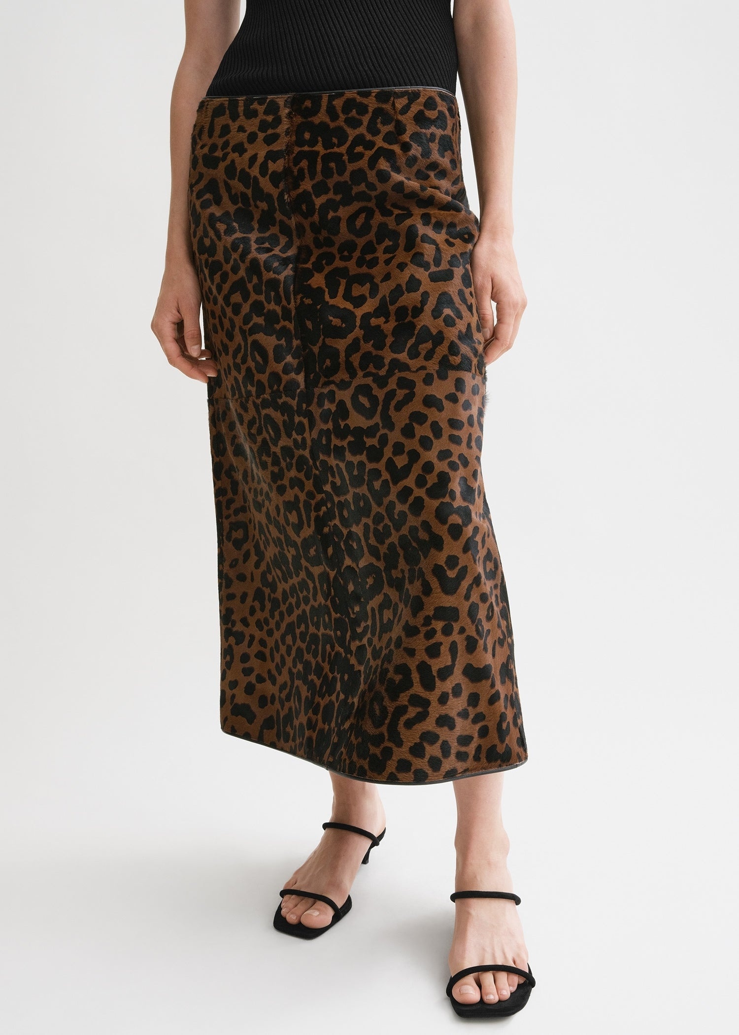 Pony hair skirt leopard - 5
