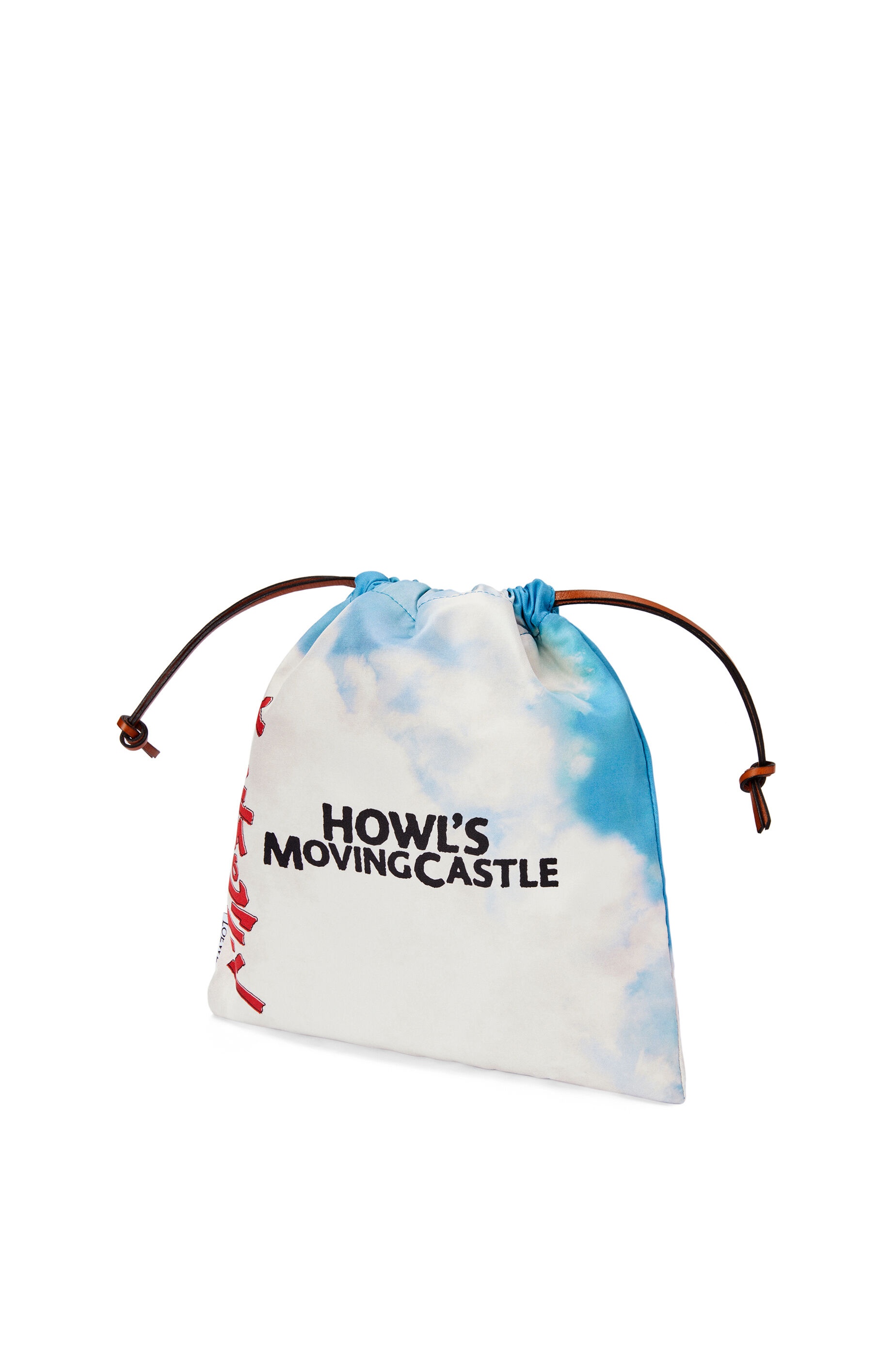Moving Castle drawstring pouch in canvas - 2