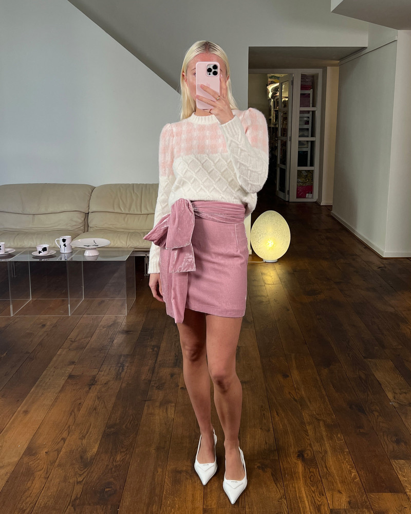 BERNADETTE Short Skirt Bernard Velvet outlook