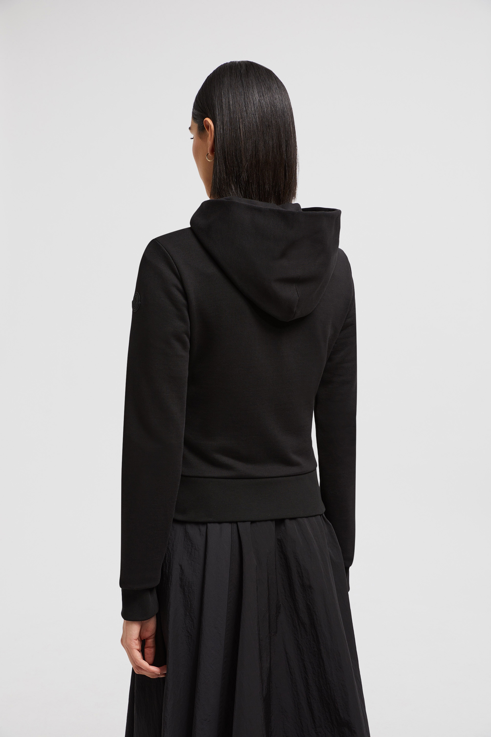 Padded Diagonal-Quilted Cotton Zip-Up Hoodie - 5
