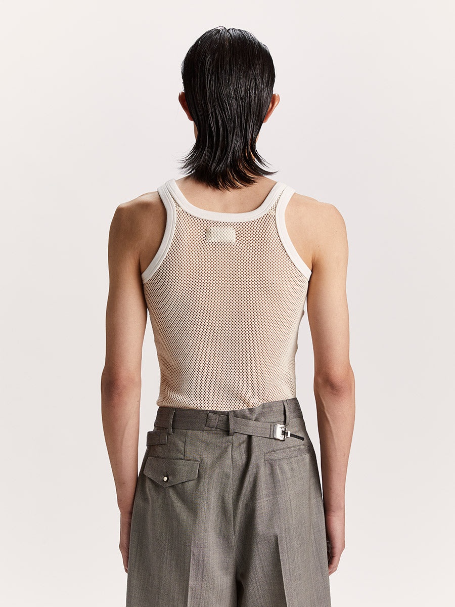 Fiocco Tank Top Dirty White - 6
