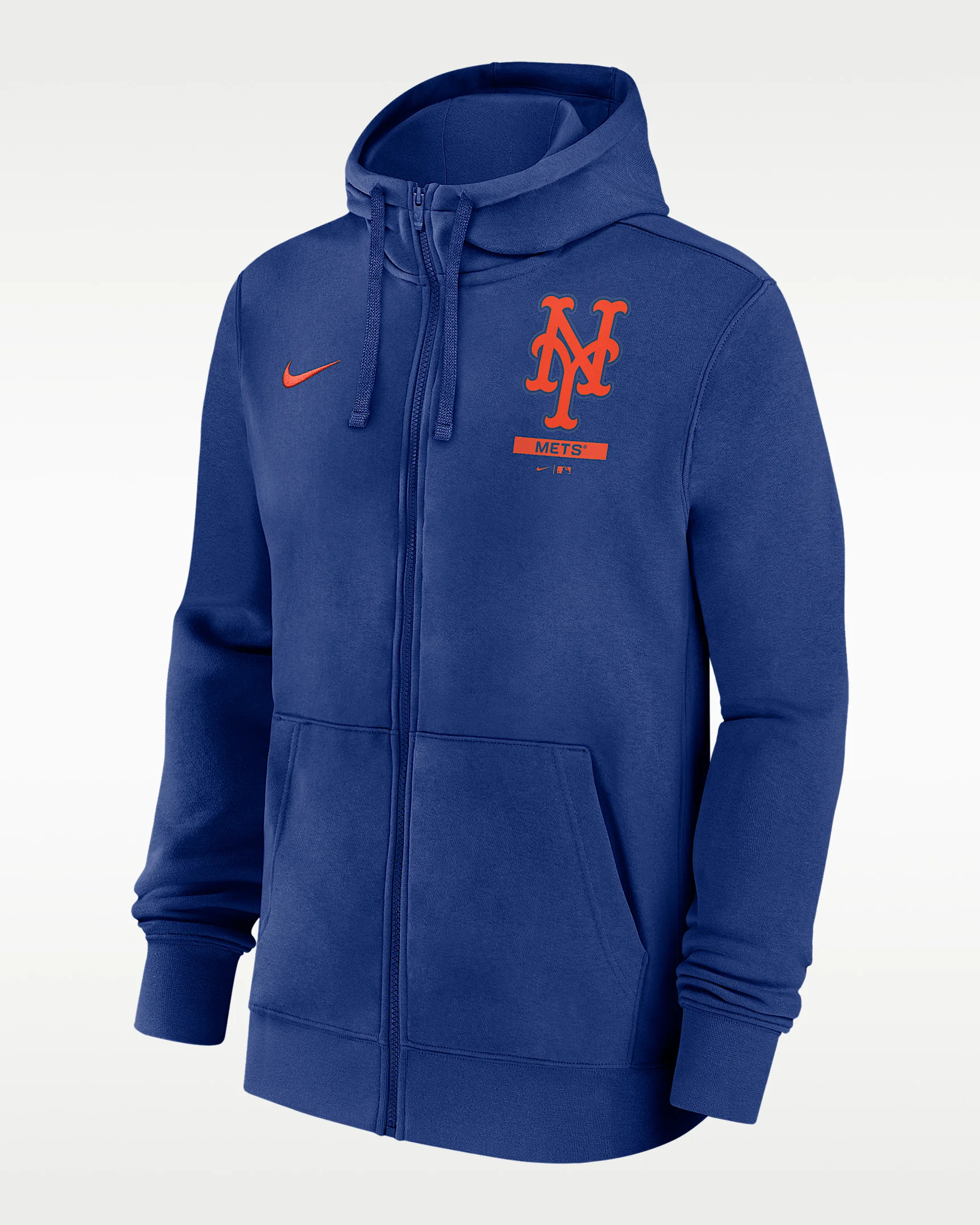 New York Mets Lockup Men's Nike MLB Full-Zip Hoodie - 1