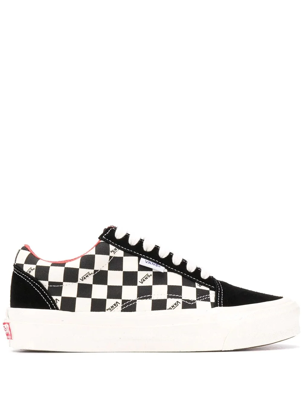checkerboard flatform trainers - 1