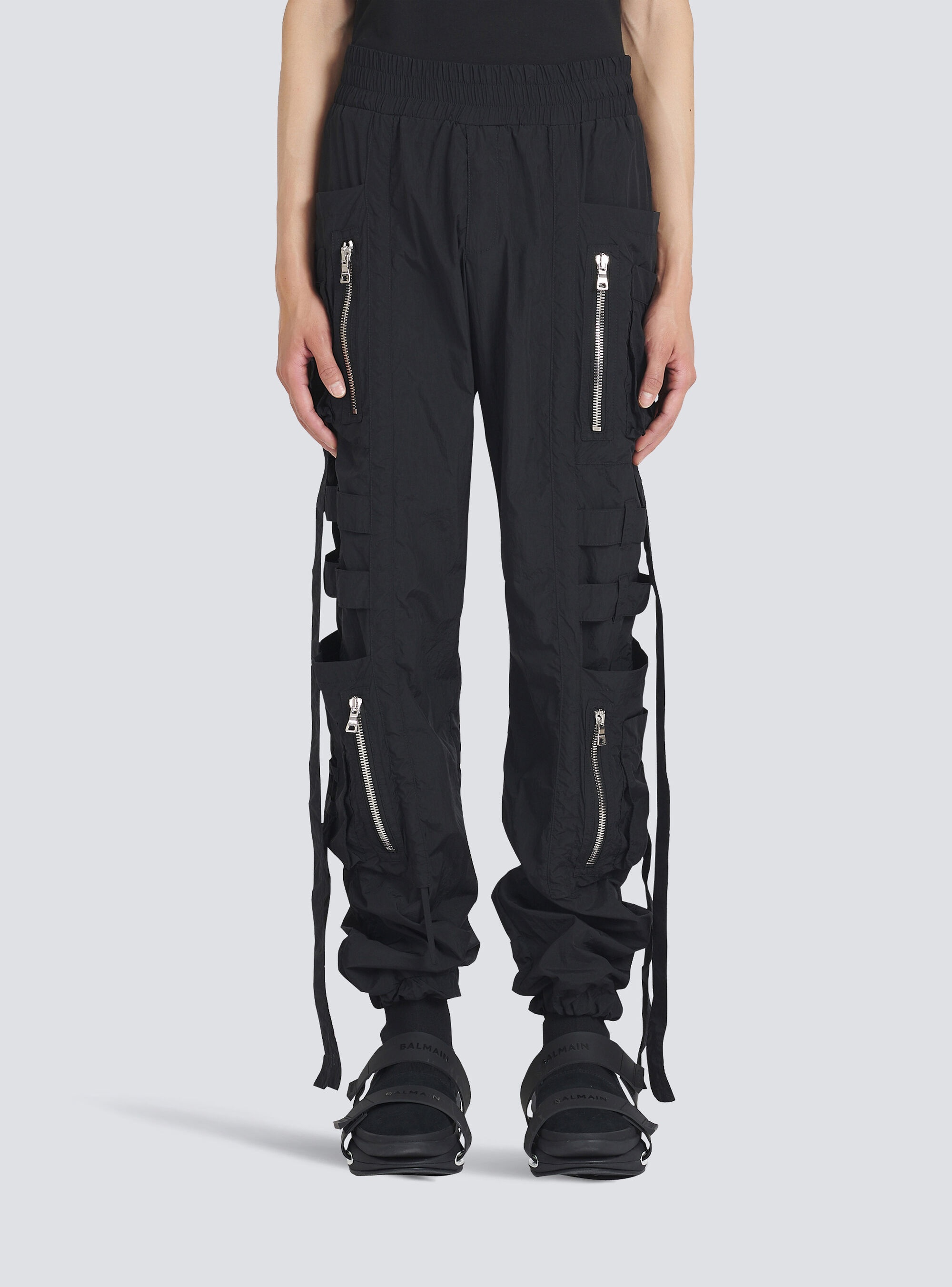 Nylon cargo pants - 5