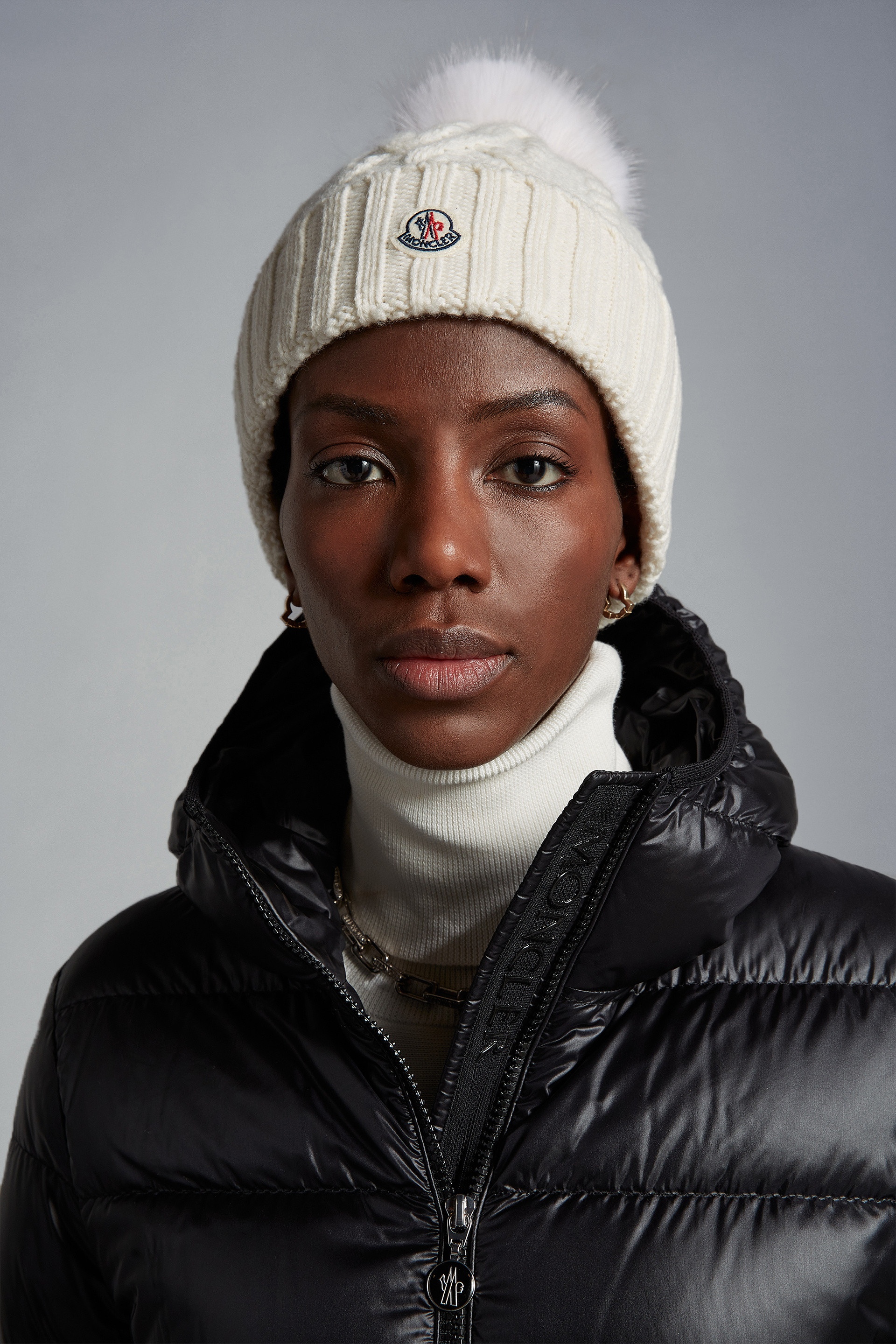 Wool & Cashmere Beanie with Pom Pom - 2