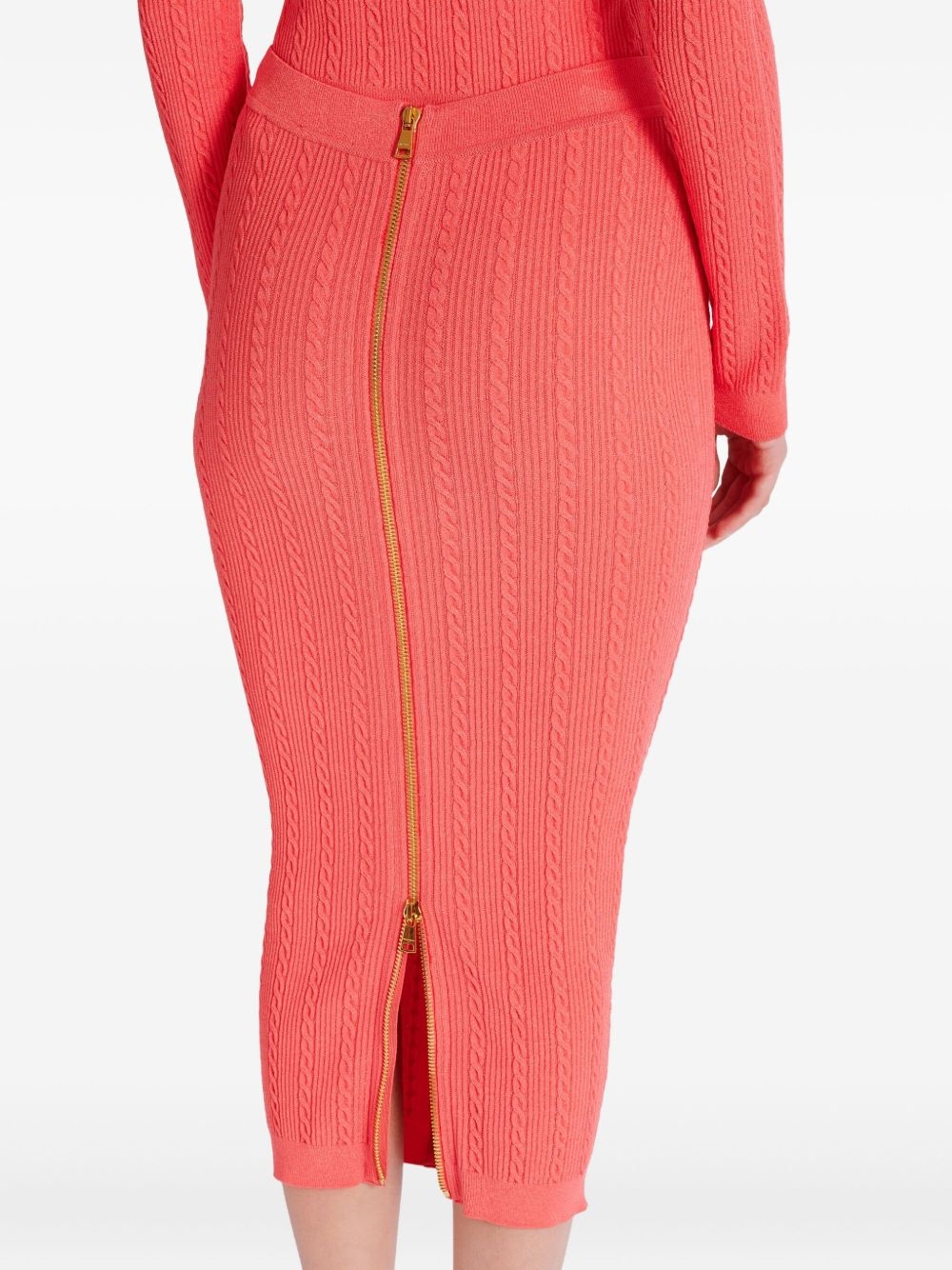 cable-knit skirt - 6