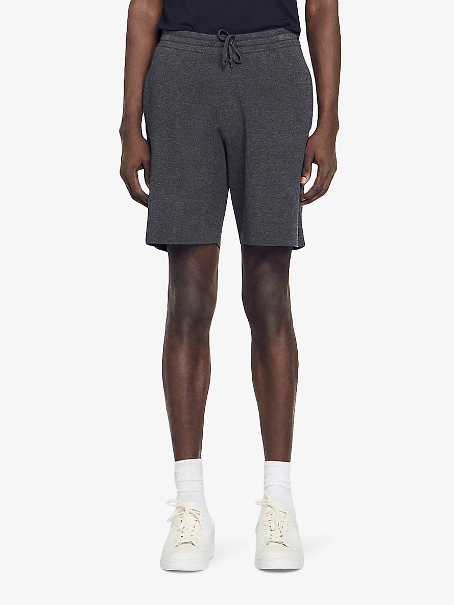 Brand-tab elasticated-waist stretch-knit shorts - 3