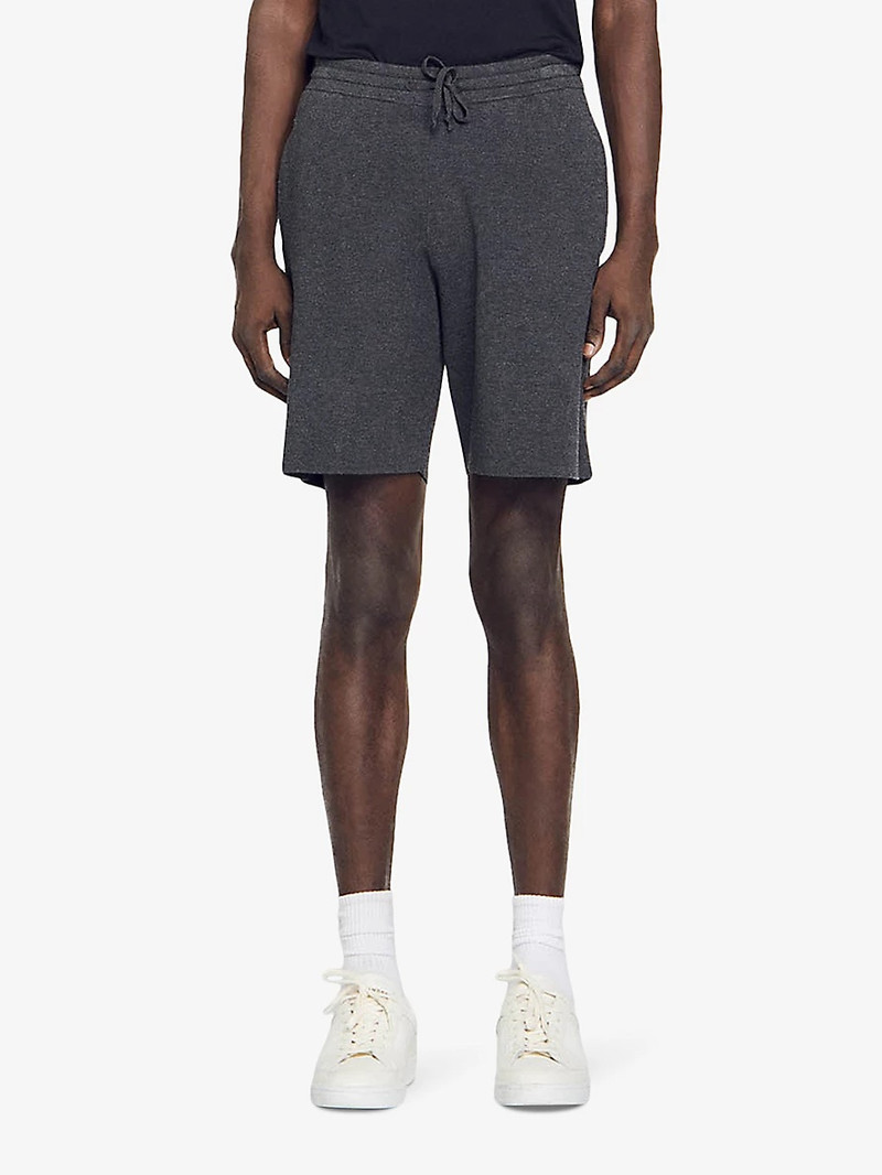 Brand-tab elasticated-waist stretch-knit shorts 3