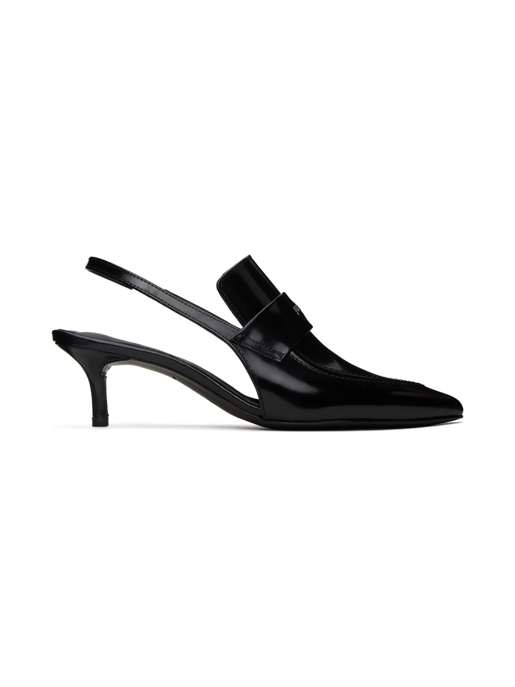 Black Slingback Heels - 1