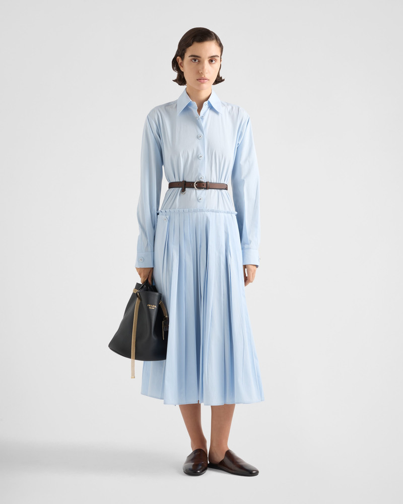 Prada Pleated poplin dress outlook