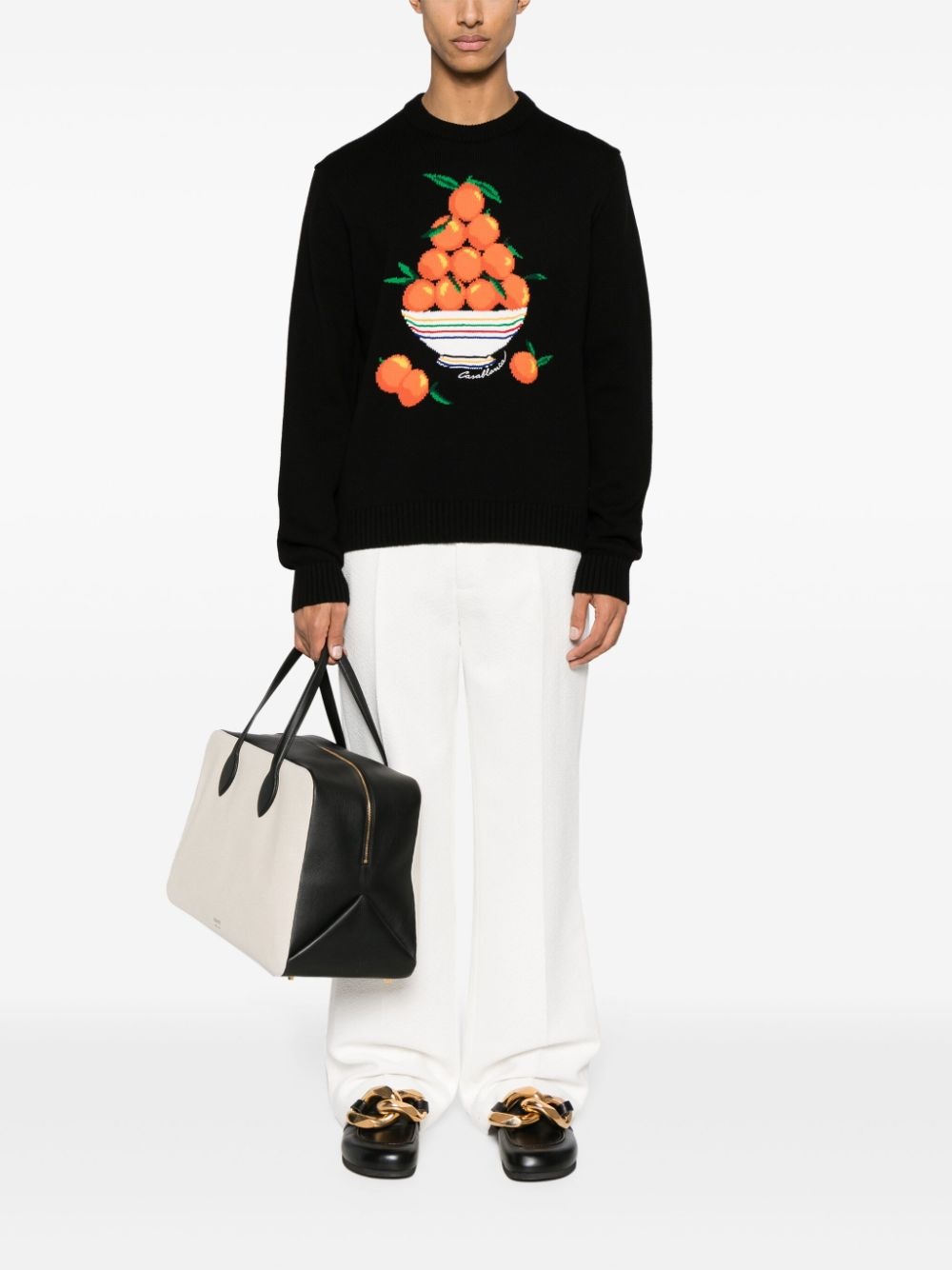 Pyramide D'Oranges intarsia-knit jumper - 2