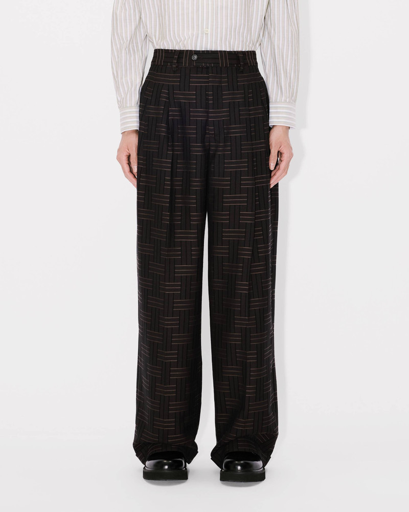 'KENZO Weave' pleated tailored pant 4