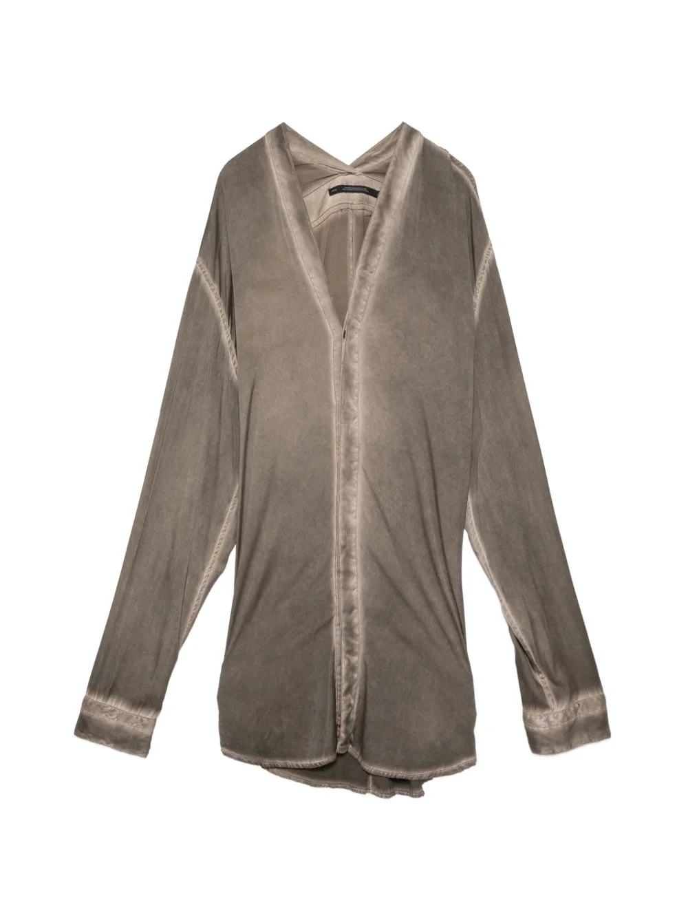 slit neck shirt - 1