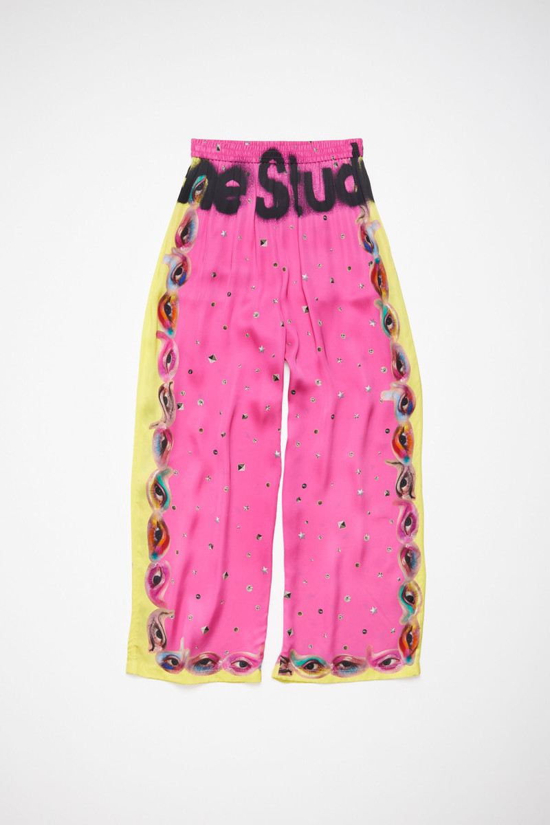 Acne Studios Printed trousers - Fuchsia pink outlook