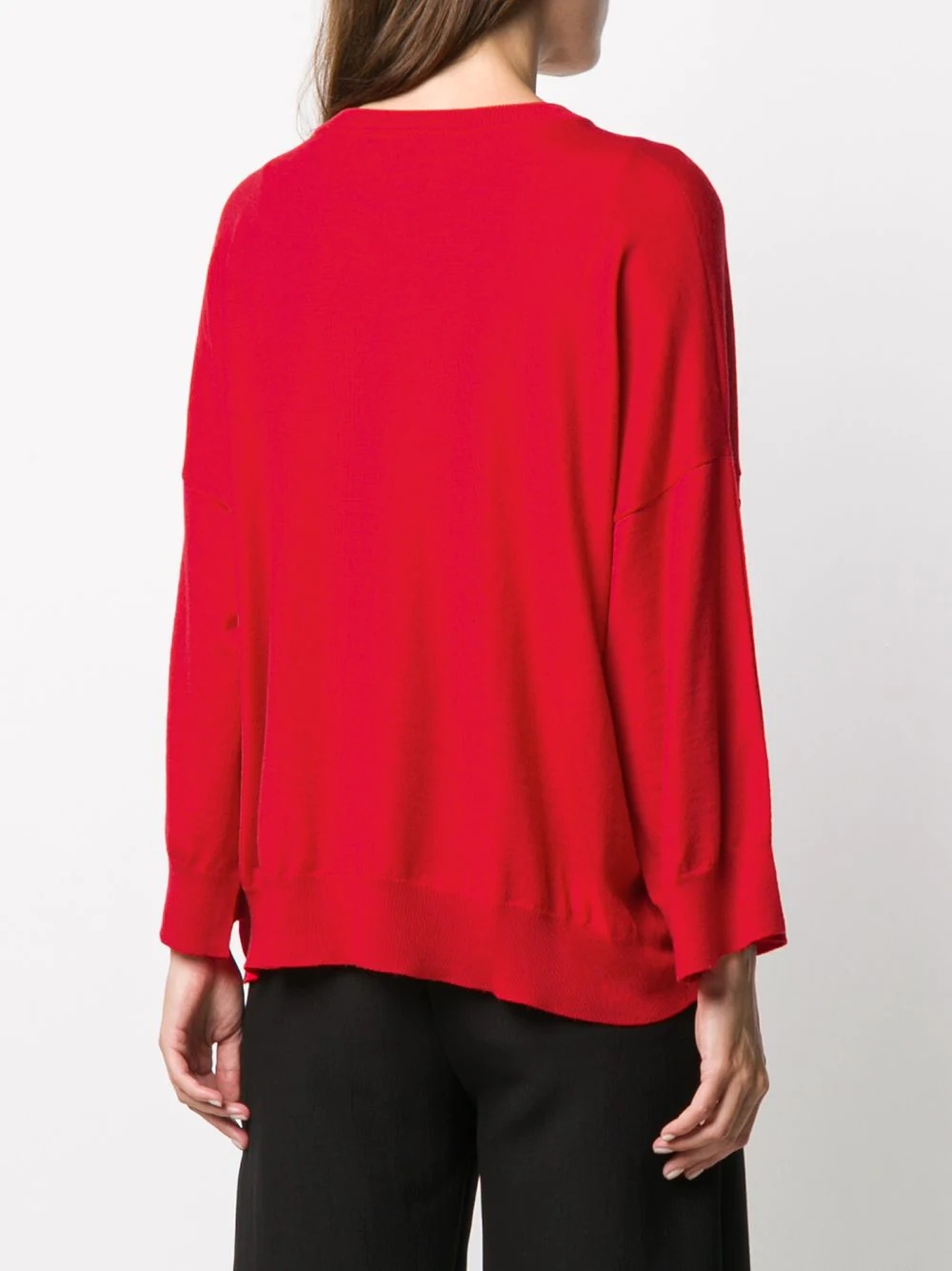 long-sleeve knitted jumper - 4