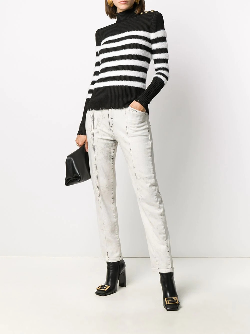 textured-striped jumper - 2