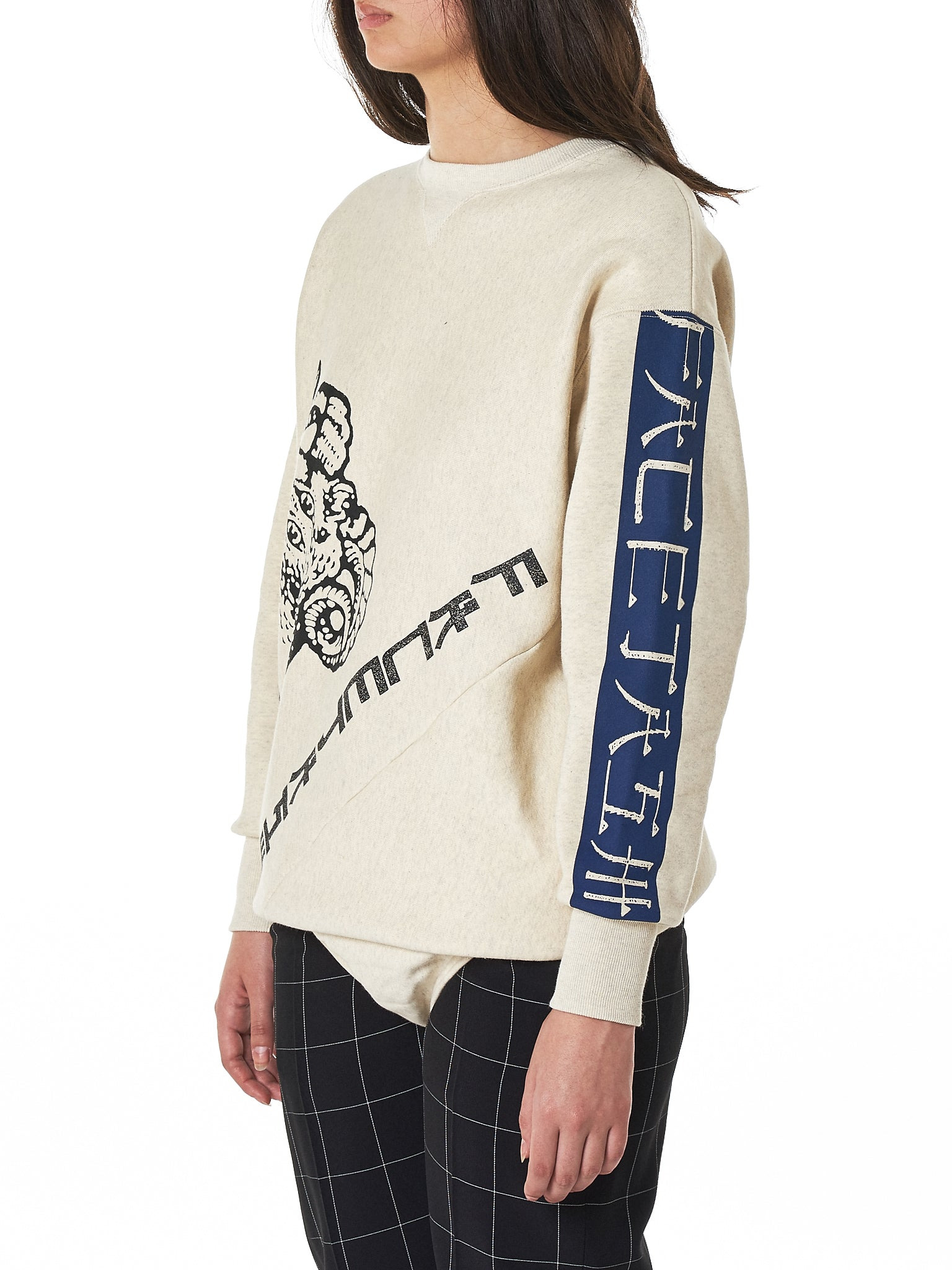 Diagonal Seam One-Piece Pullover - 2