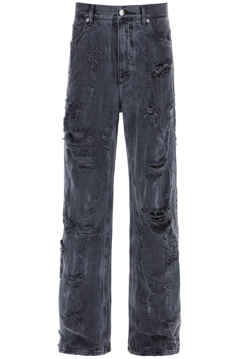 DOLCE & GABBANA DESTROYED-EFFECT JEANS - 1