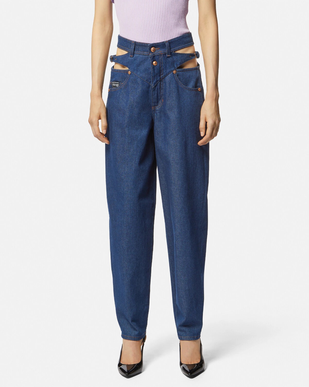 Cutout Balloon Jeans - 4
