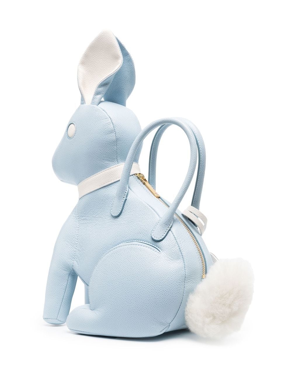 pebbled rabbit calf-leather bag - 3