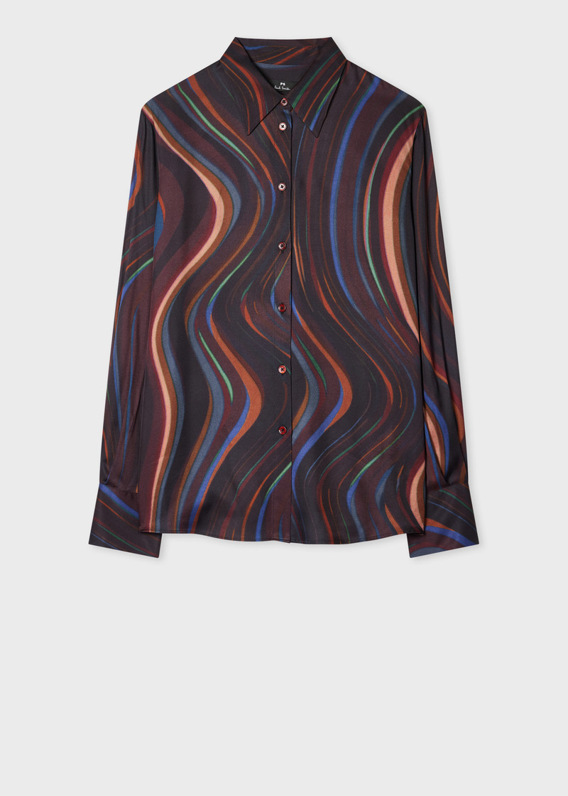 Women's 'Midnight Swirl' Viscose Shirt 1