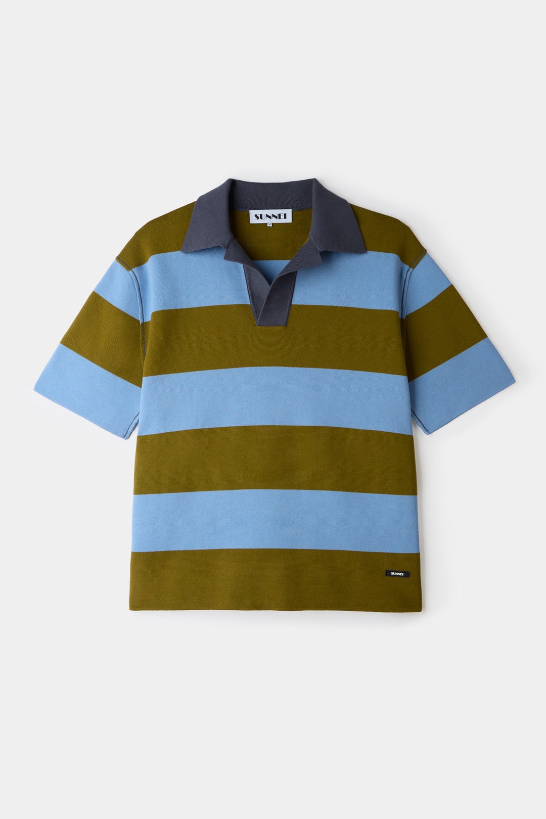 MAGLIAUNITA POLO SHIRT / green & blue stripes - 2