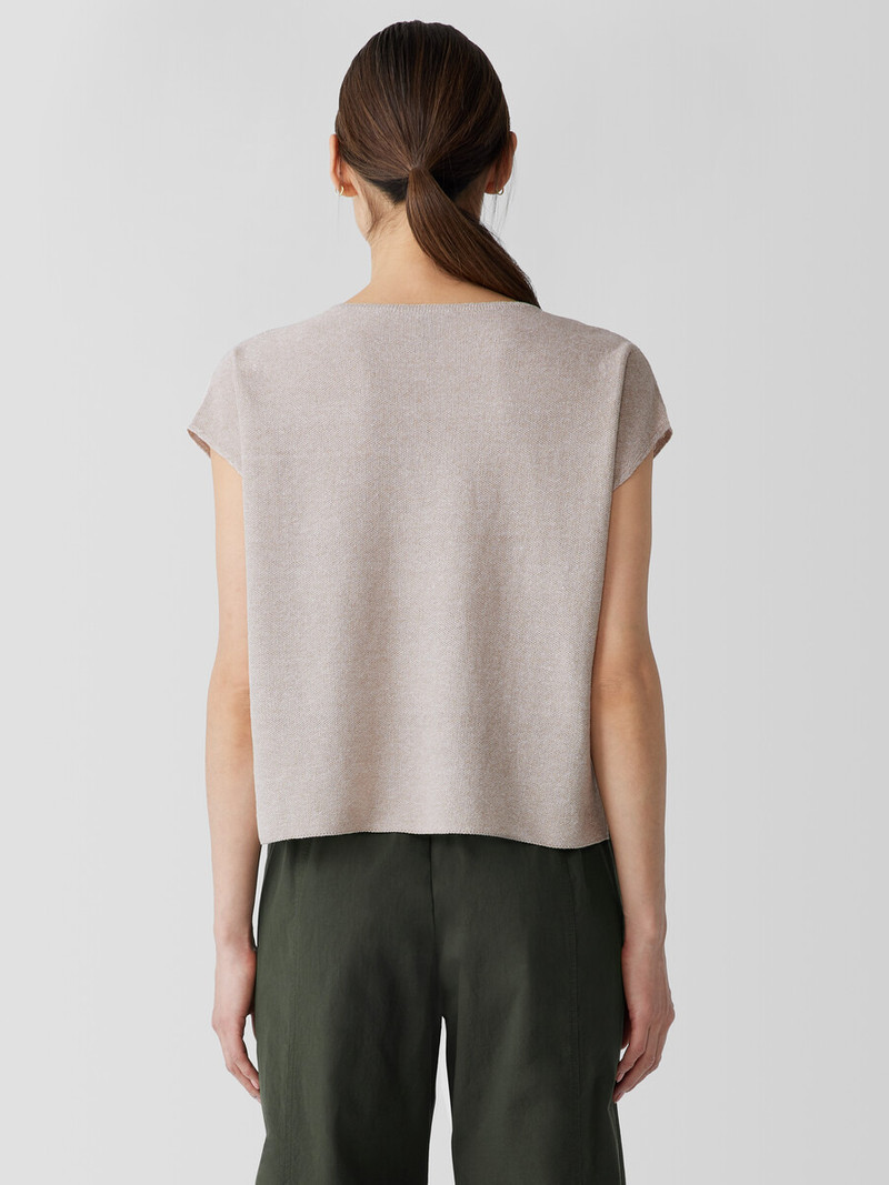 Organic Linen Cotton Square Top 4