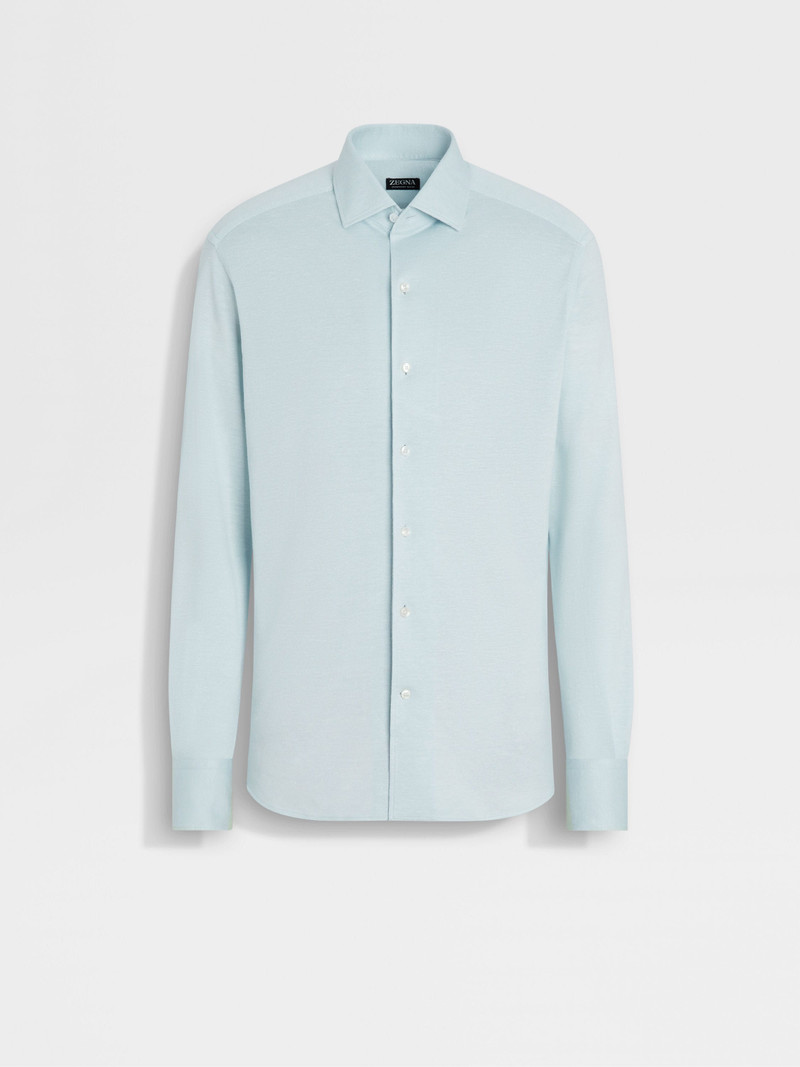 SILK AND LINEN BLEND SHIRT - 1