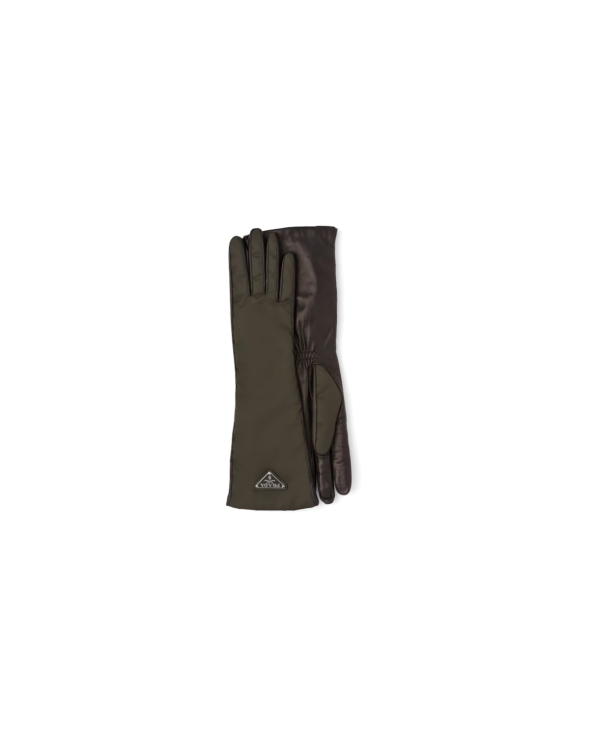 Nylon and nappa leather gloves - 1