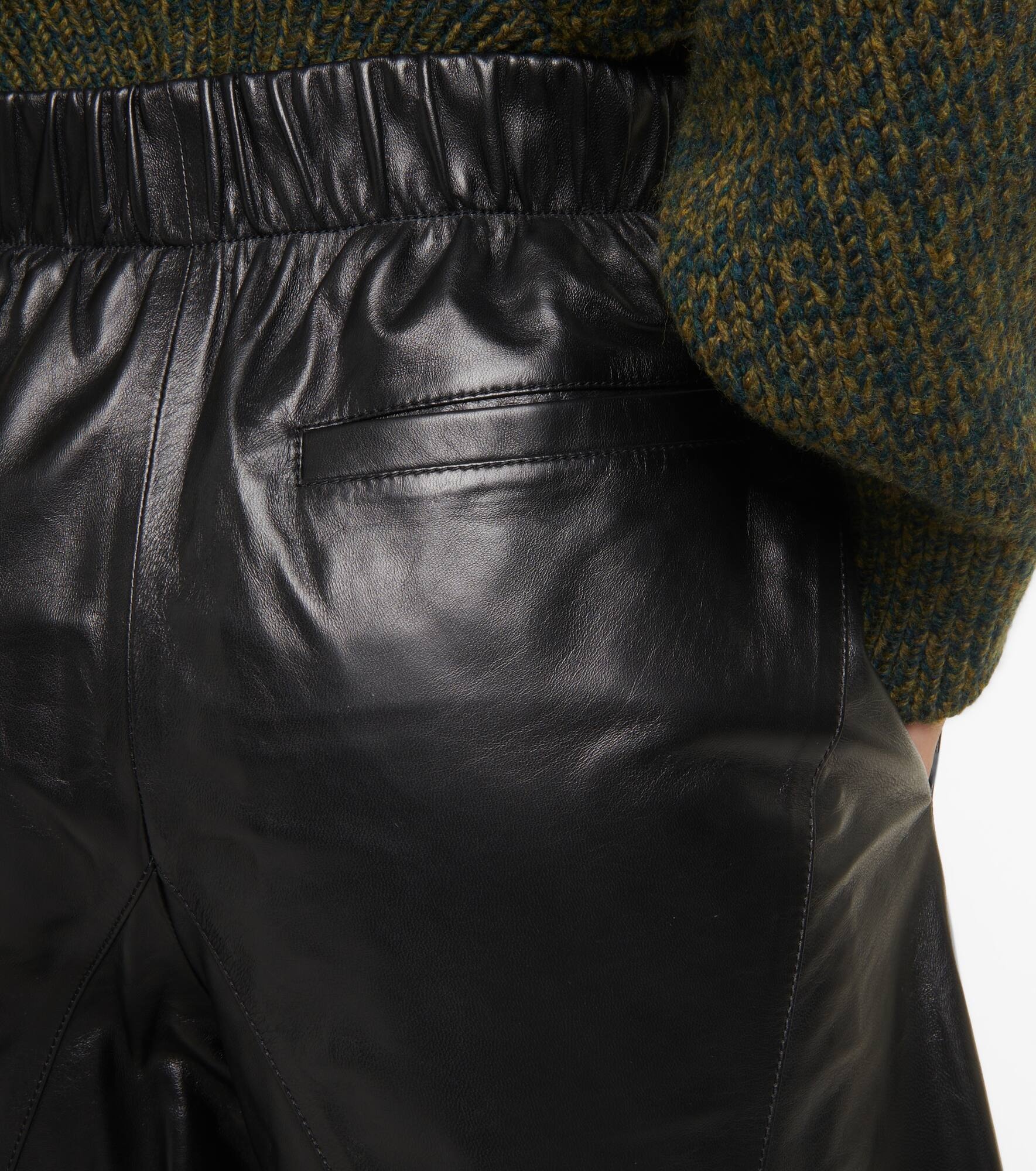 High-rise leather culottes - 6