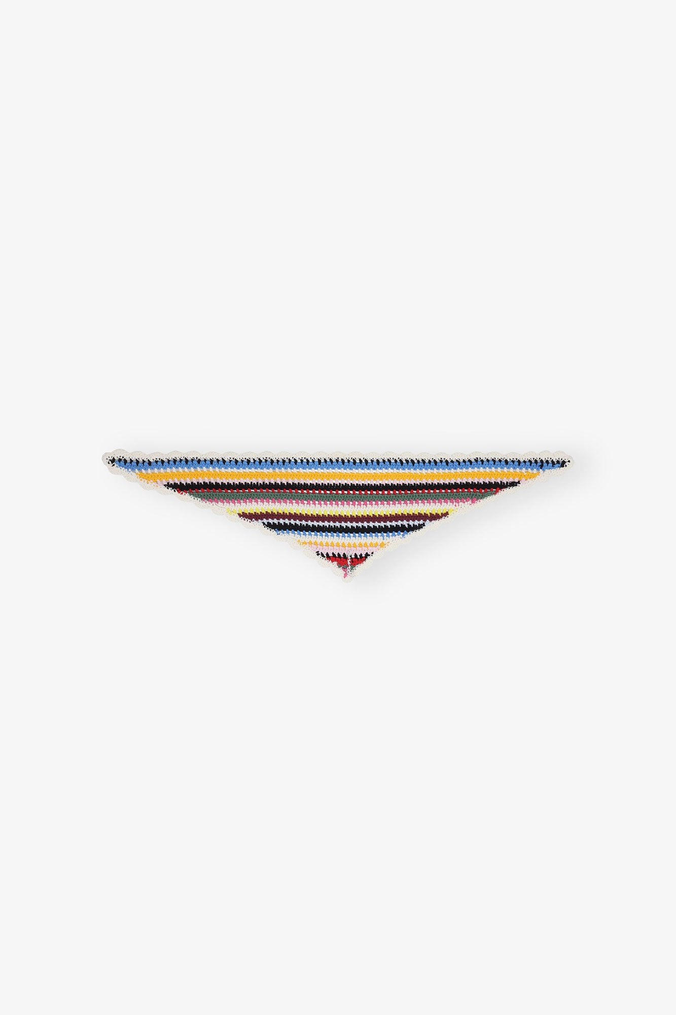 MULTICOLOR COTTON CROCHET SCARF - 1