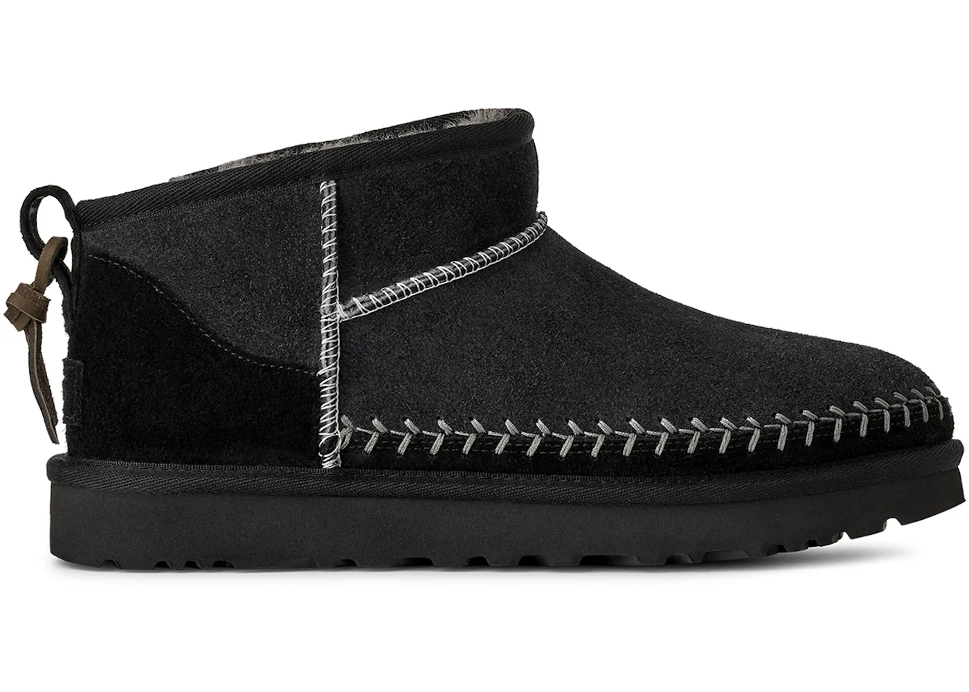 UGG Classic Ultra Mini Biarritz Boot Black (Women's) - 1